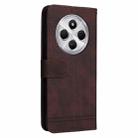 For Redmi 14C 4G Skin Feel Life Tree Metal Button Leather Phone Case(Brown) - 3
