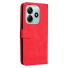 For Redmi Note 14 5G Skin Feel Life Tree Metal Button Leather Phone Case(Red) - 3