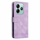 For Redmi Note 14 5G Skin Feel Life Tree Metal Button Leather Phone Case(Purple) - 3