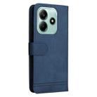 For Redmi Note 14 5G Skin Feel Life Tree Metal Button Leather Phone Case(Blue) - 3