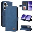 For Redmi Turbo 4 Pro / Xiaomi Poco F7 Skin Feel Life Tree Metal Button Leather Phone Case(Blue) - 1