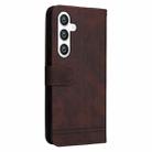 For Samsung Galaxy S25 5G Skin Feel Life Tree Metal Button Leather Phone Case(Brown) - 3