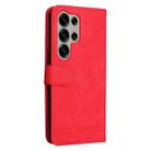 For Samsung Galaxy S25 Ultra 5G Skin Feel Life Tree Metal Button Leather Phone Case(Red) - 3