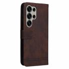For Samsung Galaxy S25 Ultra 5G Skin Feel Life Tree Metal Button Leather Phone Case(Brown) - 3