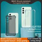 For Samsung Galaxy S24 FE 5G IMAK Corrugated Texture Airbag TPU Phone Case(Transparent Black) - 2