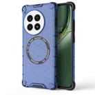 For OnePlus Ace 3 Pro 5G Honeycomb Magnetic Ring Shockproof Phone Case(Blue) - 1