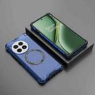 For OnePlus Ace 3 Pro 5G Honeycomb Magnetic Ring Shockproof Phone Case(Blue) - 2