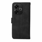 For Redmi 13 4G / Note 13R Classic Calf Texture Flip Leather Phone Case(Black) - 3