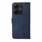 For Redmi 13 4G / Note 13R Classic Calf Texture Flip Leather Phone Case(Blue) - 3