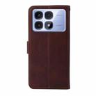 For Redmi K70 Ultra Classic Calf Texture Flip Leather Phone Case(Brown) - 3