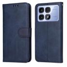 For Redmi K70 Ultra Classic Calf Texture Flip Leather Phone Case(Blue) - 1