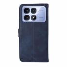 For Redmi K70 Ultra Classic Calf Texture Flip Leather Phone Case(Blue) - 3