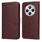 For Redmi 14C 4G Classic Calf Texture Flip Leather Phone Case(Brown) - 1