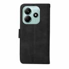 For Redmi Note 14 5G Classic Calf Texture Flip Leather Phone Case(Black) - 3