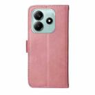 For Redmi Note 14 5G Classic Calf Texture Flip Leather Phone Case(Rose Gold) - 3