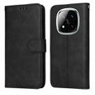 For Redmi Note 14 Pro 5G / Note 14 Pro+ 5G Classic Calf Texture Flip Leather Phone Case(Black) - 1