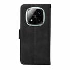 For Redmi Note 14 Pro 5G / Note 14 Pro+ 5G Classic Calf Texture Flip Leather Phone Case(Black) - 3