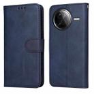 For Redmi K80 Pro Classic Calf Texture Flip Leather Phone Case(Blue) - 1