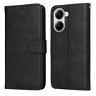 For Redmi Turbo 4 / Xiaomi Poco X7 Pro Classic Calf Texture Flip Leather Phone Case(Black) - 1