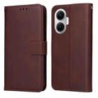 For Redmi Turbo 4 Pro / Xiaomi Poco F7 Classic Calf Texture Flip Leather Phone Case(Brown) - 1