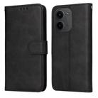 For Redmi 15C 4G 171.5mm / Xiaomi Poco C85 4G Classic Calf Texture Flip Leather Phone Case(Black) - 1