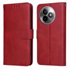 For Redmi K80 Ultra Classic Calf Texture Flip Leather Phone Case(Red) - 1