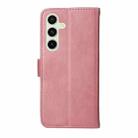 For Samsung Galaxy S24 FE 5G Classic Calf Texture Flip Leather Phone Case(Rose Gold) - 3