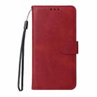 For Samsung Galaxy S25 5G Classic Calf Texture Flip Leather Phone Case(Red) - 2