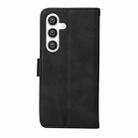 For Samsung Galaxy S25+ 5G Classic Calf Texture Flip Leather Phone Case(Black) - 3