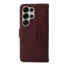 For Samsung Galaxy S25 Ultra 5G Classic Calf Texture Flip Leather Phone Case(Brown) - 3