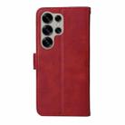 For Samsung Galaxy S25 Ultra 5G Classic Calf Texture Flip Leather Phone Case(Red) - 3