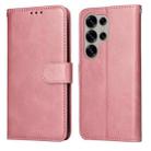 For Samsung Galaxy S25 Ultra 5G Classic Calf Texture Flip Leather Phone Case(Rose Gold) - 1