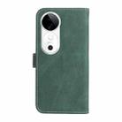 For vivo V40 5G Three Color Splicing Leather Phone Case(Green) - 3