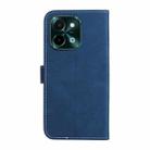 For vivo Y28 4G Three Color Splicing Leather Phone Case(Blue) - 3