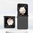 For Honor Magic V Flip Gradient Color Skin Feel PC Full Coverage Shockproof Phone Case(Black) - 1