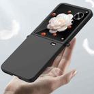 For Honor Magic V Flip Gradient Color Skin Feel PC Full Coverage Shockproof Phone Case(Black) - 3