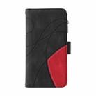 For iPhone 16 Plus Dual-color 9 Card Slots Zipper Wallet Leather Phone Case(Black) - 2