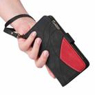 For iPhone 17 Pro Max Dual-color 9 Card Slots Zipper Wallet Leather Phone Case(Black) - 3