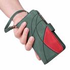 For iPhone 17 Pro Max Dual-color 9 Card Slots Zipper Wallet Leather Phone Case(Green) - 3