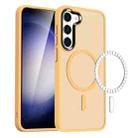For Samsung Galaxy S23 5G MagSafe Magnetic Skin Feel Frosted Phone Case(Orange) - 1