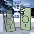 For Samsung Galaxy S23 5G MagSafe Magnetic Skin Feel Frosted Phone Case(Dark Green) - 2