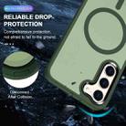 For Samsung Galaxy S23 5G MagSafe Magnetic Skin Feel Frosted Phone Case(Dark Green) - 3