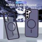For Samsung Galaxy S23 5G MagSafe Magnetic Skin Feel Frosted Phone Case(Dark Purple) - 2