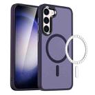 For Samsung Galaxy S23+ 5G MagSafe Magnetic Skin Feel Frosted Phone Case(Dark Purple) - 1