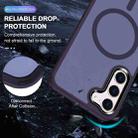 For Samsung Galaxy S23+ 5G MagSafe Magnetic Skin Feel Frosted Phone Case(Dark Purple) - 3