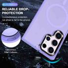 For Samsung Galaxy S23 Ultra 5G MagSafe Magnetic Skin Feel Frosted Phone Case(Light Purple) - 3