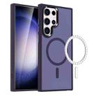 For Samsung Galaxy S23 Ultra 5G MagSafe Magnetic Skin Feel Frosted Phone Case(Dark Purple) - 1