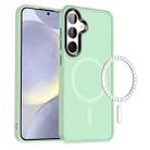 For Samsung Galaxy S24 5G MagSafe Magnetic Skin Feel Frosted Phone Case(Light Green) - 1