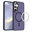 For Samsung Galaxy S24 5G MagSafe Magnetic Skin Feel Frosted Phone Case(Dark Purple) - 1