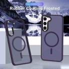 For Samsung Galaxy S24 5G MagSafe Magnetic Skin Feel Frosted Phone Case(Dark Purple) - 2